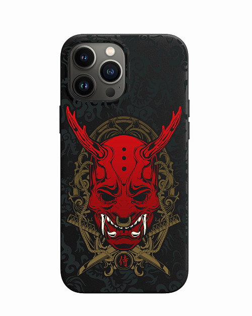 Силиконовый чехол для Apple iPhone 13 Pro Max Red Oni mask