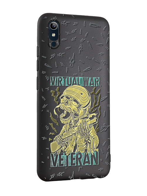 Силиконовый чехол для Vivo Y91C Ветеран виртуальной войны