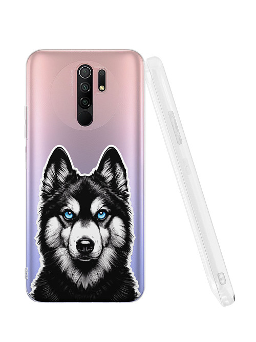 Силиконовый чехол для Xiaomi Redmi 9 "Собака"