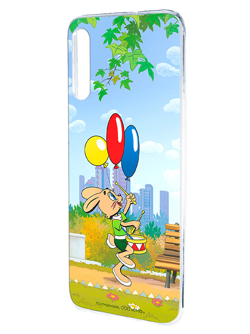 Силиконовый чехол для Samsung Galaxy A50 "Ну, погоди: Воздушные шарики"