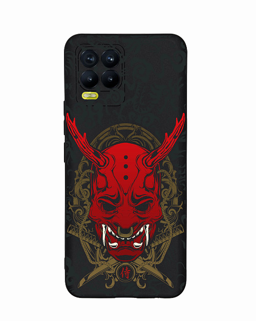 Силиконовый чехол для realme 8/ realme 8 Pro Red Oni mask