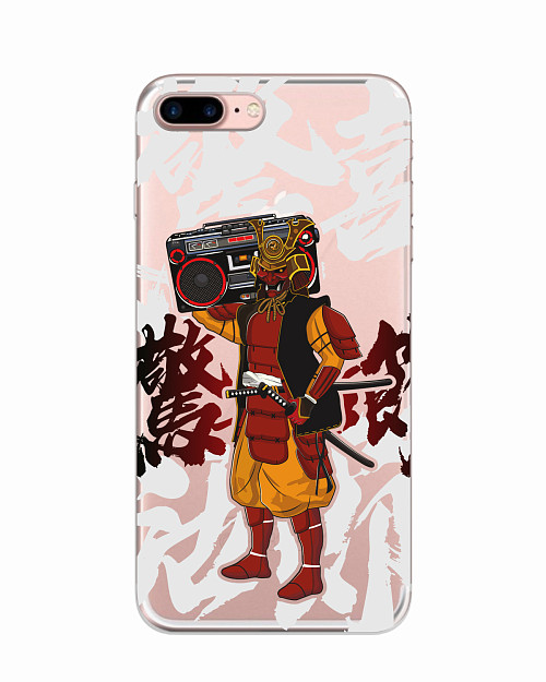 Силиконовый чехол для Apple iPhone 7 Plus "Hip-hop Samurai"