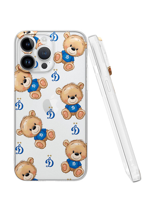 Силиконовый чехол для Apple iPhone 14 Pro Max "Динамо: Плюшевые медвежата"