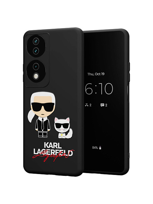 Силиконовый чехол для Honor X7b "NOVEL: Lagerfeld"