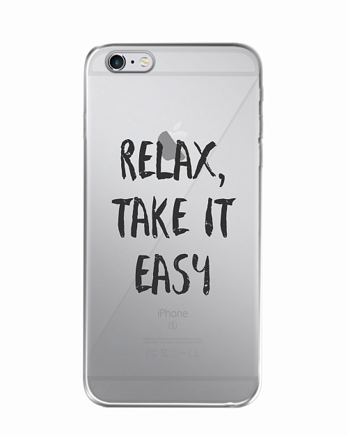 Силиконовый чехол для Apple iPhone 6S Plus Relax, take it easy