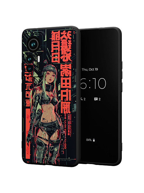 Силиконовый чехол для Xiaomi 12T Pro "Женищина Солдат"
