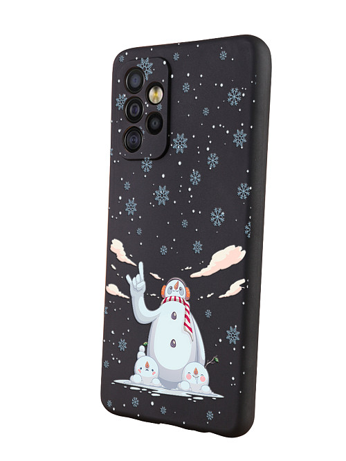 Силиконовый чехол для Samsung Galaxy A52 (4G) "Крутой снеговик"