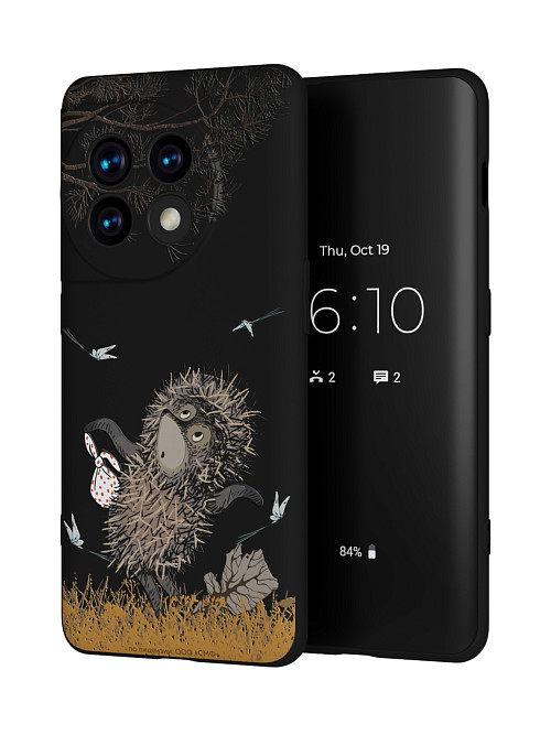 Силиконовый чехол для OnePlus 11 "Ёжик в тумане и поход"