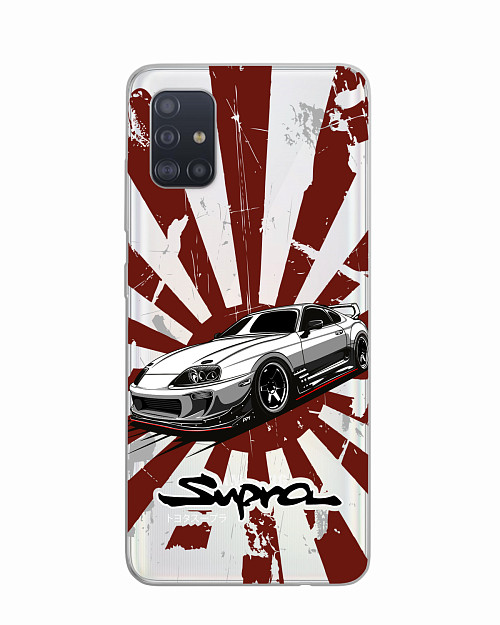 Силиконовый чехол для Samsung Galaxy A51 (4G) "Toyota Supra"