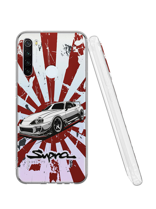 Силиконовый чехол для Xiaomi Redmi Note 8T "Toyota Supra"