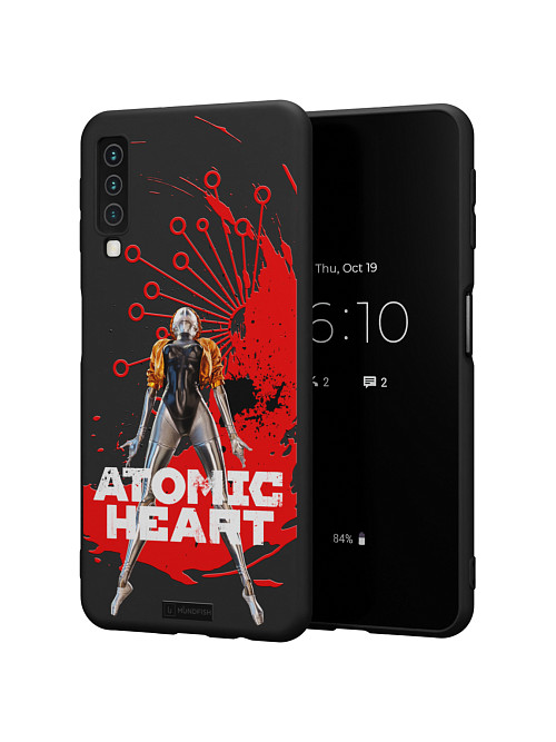 Силиконовый чехол для Samsung Galaxy A7 (2018) "Atomic Heart: Правая близняшка"