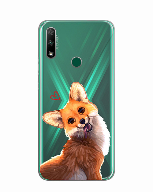 Силиконовый чехол для Huawei Y9 Prime (2019) "Лисичка"