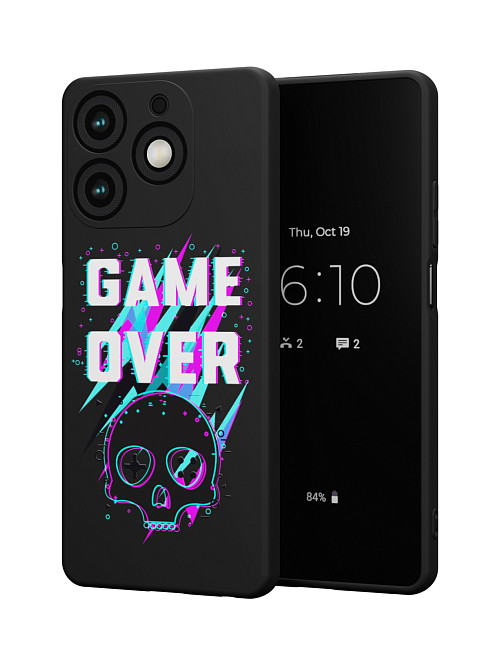 Силиконовый чехол для Tecno Spark 10 Pro "Game over"