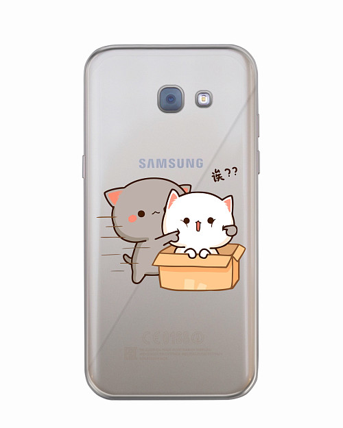 Силиконовый чехол для Samsung Galaxy A5 (2017) Два котика Силиконовый чехол для Samsung Galaxy A5 (2017) Два котика