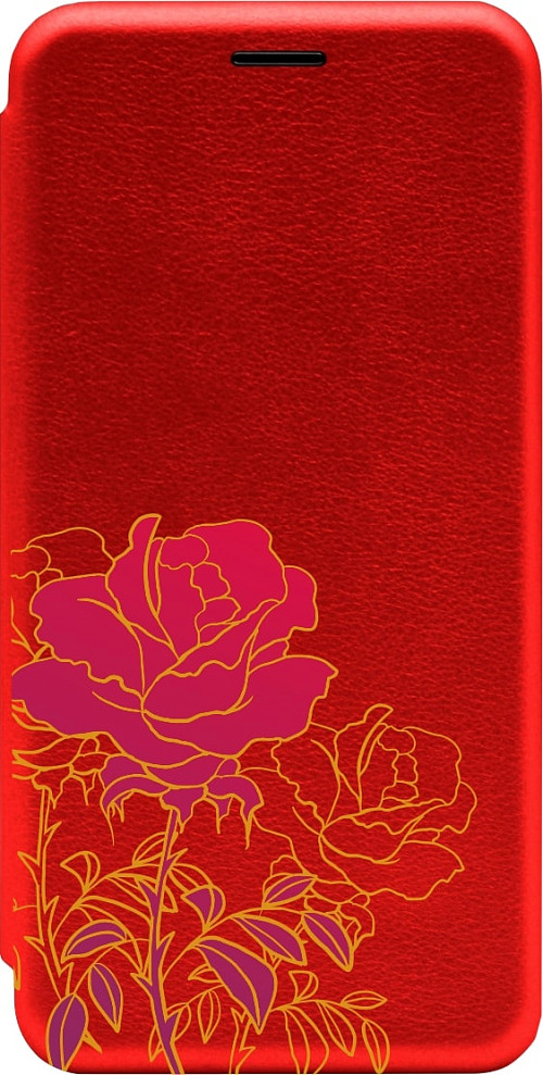 Чехол книжка для Xiaomi 11T "Золотой цветок"