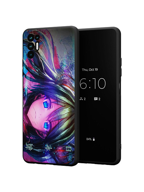 Силиконовый чехол для Tecno Pova 2 "Hatsune Miku"