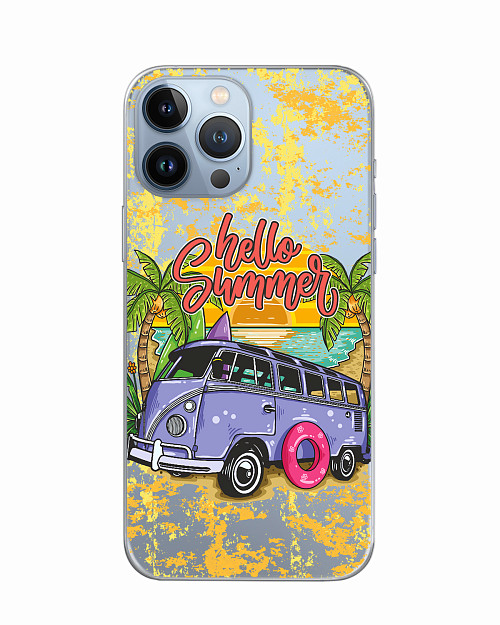 Силиконовый чехол для Apple iPhone 13 Pro Max Volkswagen Transporter