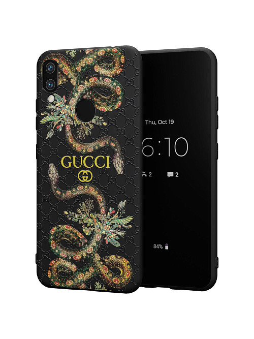 Силиконовый чехол для Xiaomi Redmi Note 7 "NOVEL: Gucci"