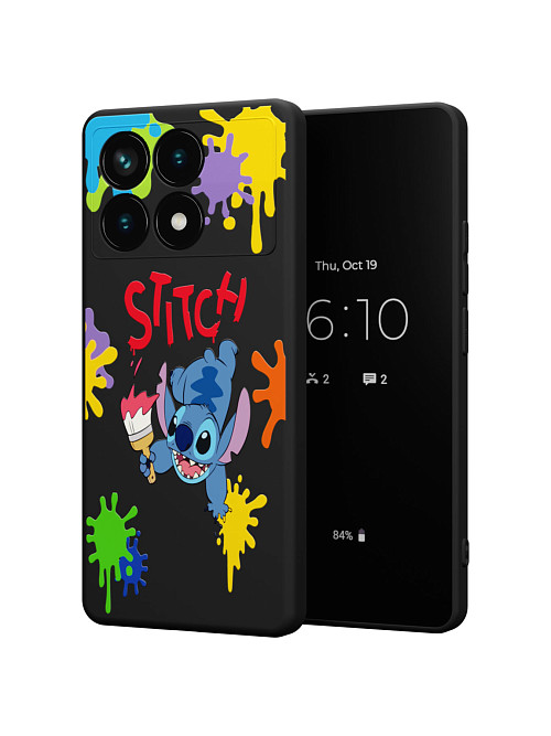 Силиконовый чехол для Poco X6 Pro (5G) "NOVEL: Stitch paints"