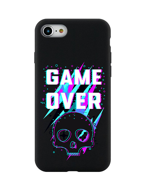 Силиконовый чехол для Apple iPhone 8 "Game over"