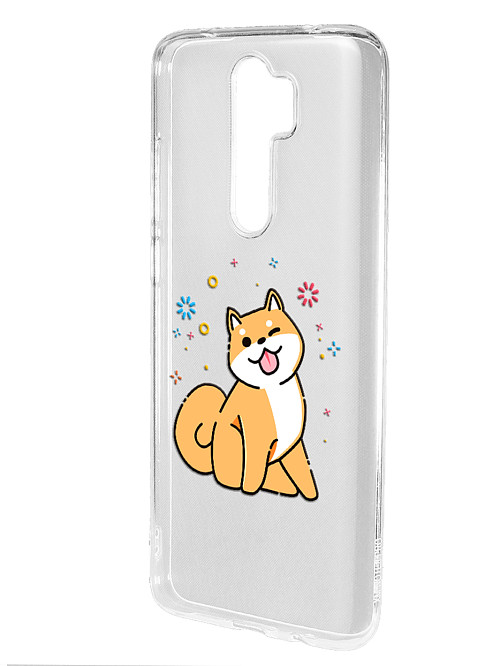 Силиконовый чехол для Xiaomi Redmi Note 8 Pro "Собака Сиба-ину"