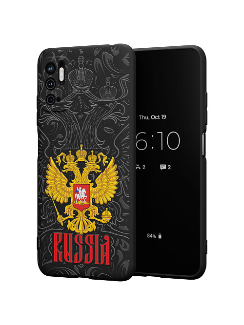 Силиконовый чехол для Poco M3 Pro "Россия"