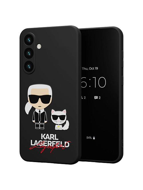 Силиконовый чехол для Samsung Galaxy S23 FE "NOVEL: Lagerfeld"