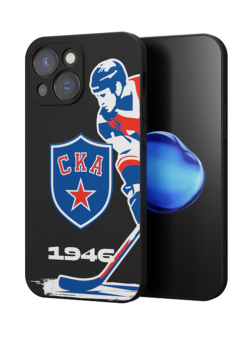 Силиконовый чехол для Apple iPhone 15 "СКА: Игрок 1946"