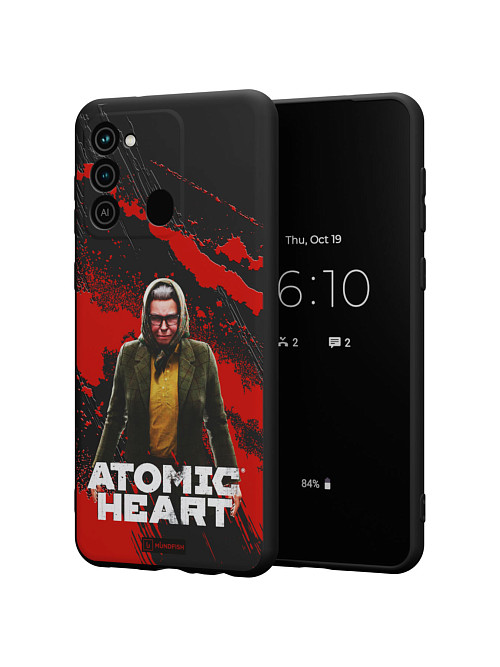 Силиконовый чехол для Tecno Spark 8C "Atomic Heart: Баба Зина"