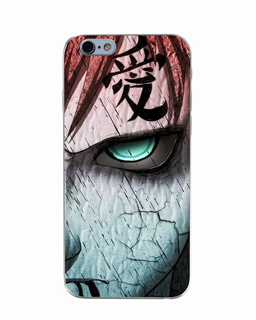 Силиконовый чехол для Apple iPhone 6S Naruto Shippuden - Gaara grimm face