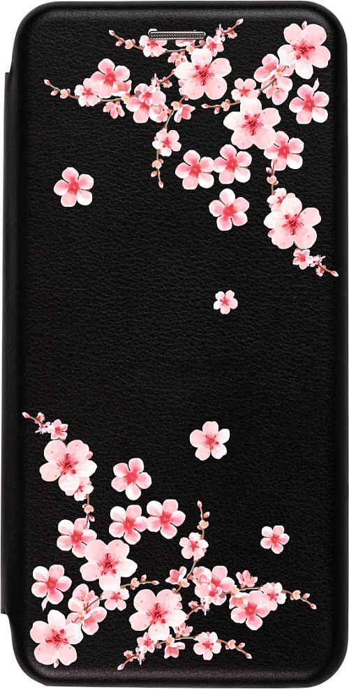 Чехол книжка для Xiaomi Redmi Note 11S (4G) "Цветок Сакура"
