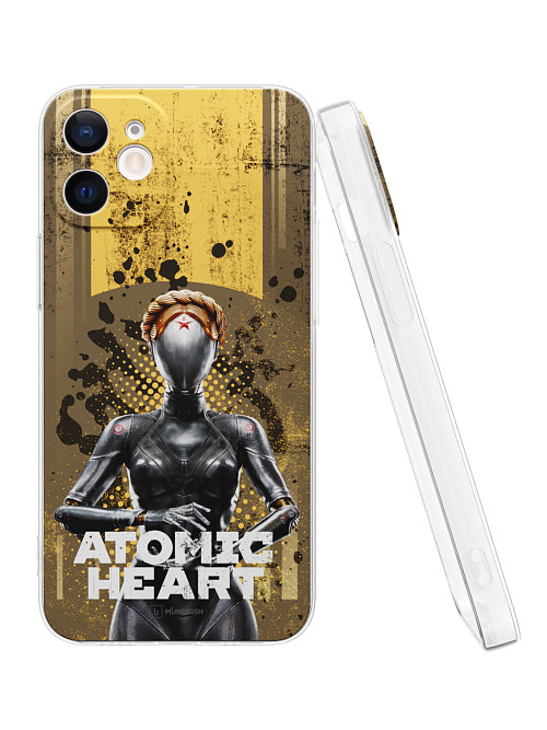 Силиконовый чехол для Apple iPhone 12 Mini "Atomic Heart: Левая близняшка"