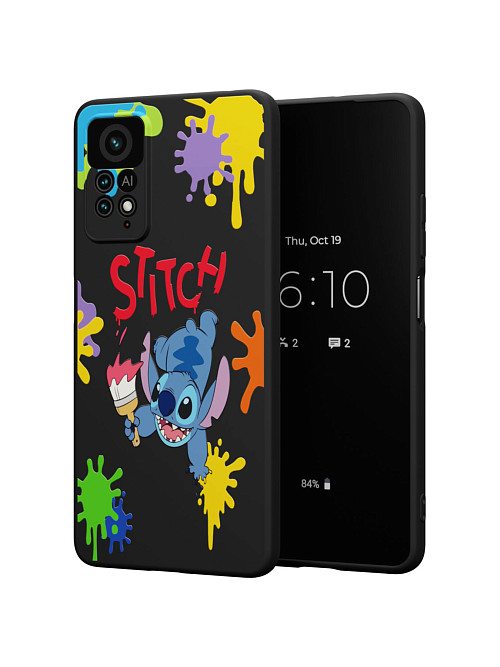 Силиконовый чехол для Xiaomi Redmi Note 12 Pro (4G) "NOVEL: Stitch paints"