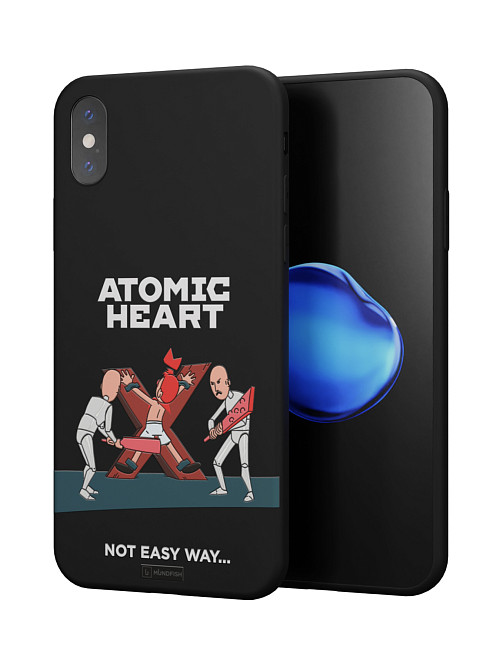 Силиконовый чехол для Apple iPhone Xs "Atomic Heart: Not Easy Way"