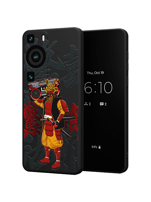 Силиконовый чехол для Huawei P60 "Boombox Samurai"