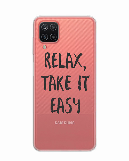 Силиконовый чехол для Samsung Galaxy A12 (4G) "Relax, take it easy"