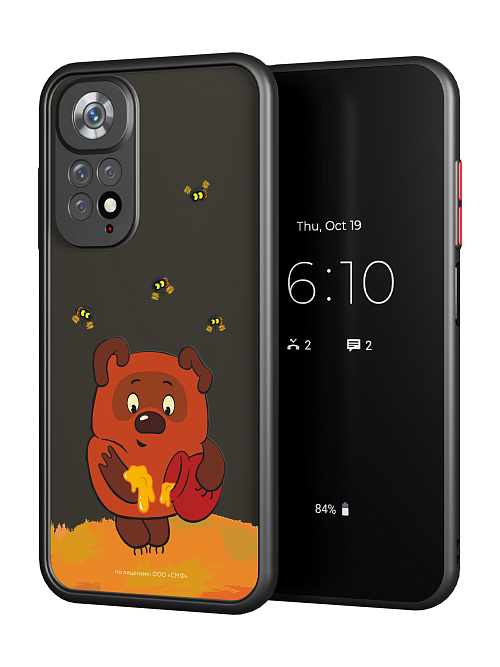 Противоударный чехол для Xiaomi Redmi Note 11S (4G) "Винни-Пух: Вкусный мед"