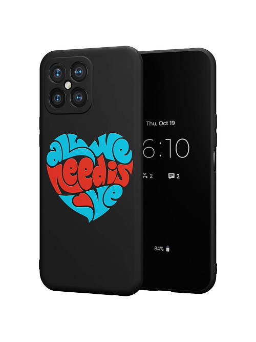 Силиконовый чехол для Honor X8 (2022) "All we needs love"