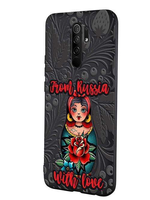 Силиконовый чехол для Xiaomi Redmi 9 "Из России с любовью"