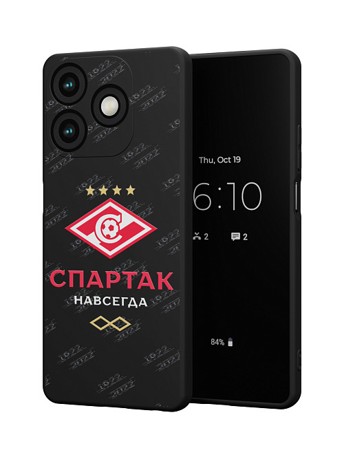 Силиконовый чехол для Tecno Spark 10c (4G) "Спартак - навсегда"