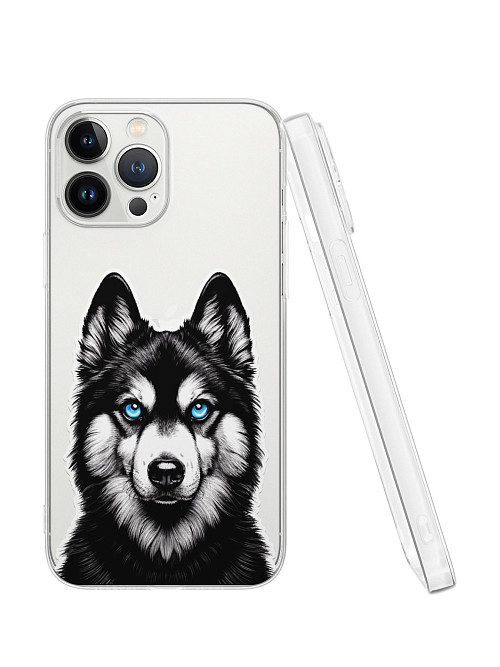 Силиконовый чехол для Apple iPhone 13 Pro Max "Собака"