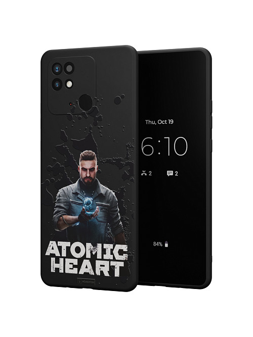 Силиконовый чехол для Xiaomi Redmi 10C/POCO C40 "Atomic Heart: Товарищ Нечаев"