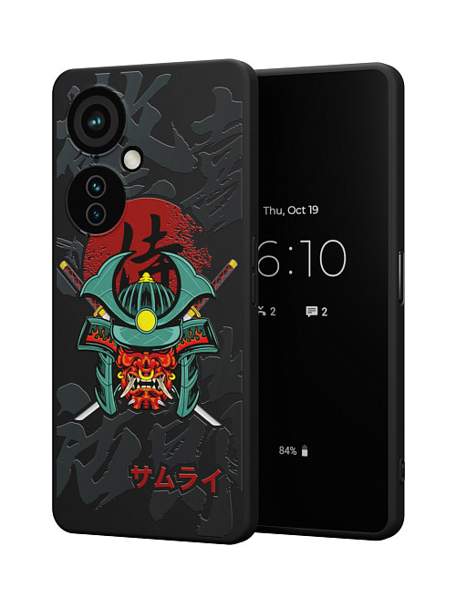 Силиконовый чехол для OnePlus Nord CE 3 Lite (5G) "Боевая маска самурая"