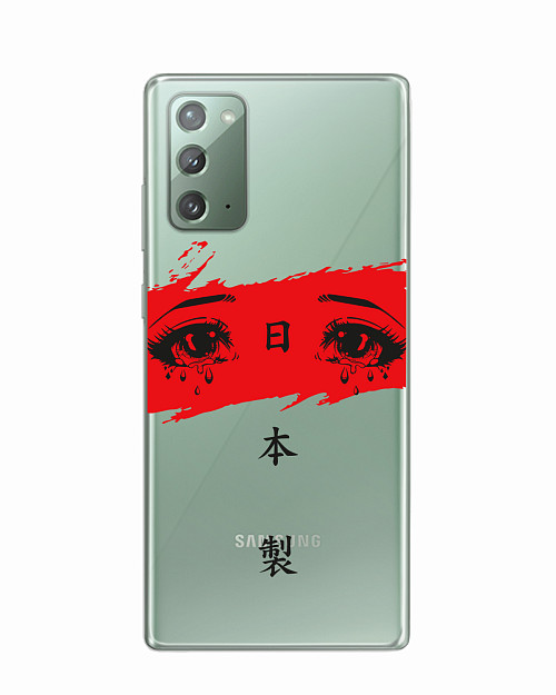 Силиконовый чехол для Samsung Galaxy Note 20 Грустные глаза аниме