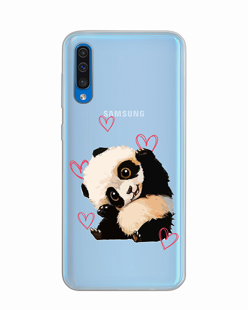 Силиконовый чехол для Samsung Galaxy A30S "Милая панда"