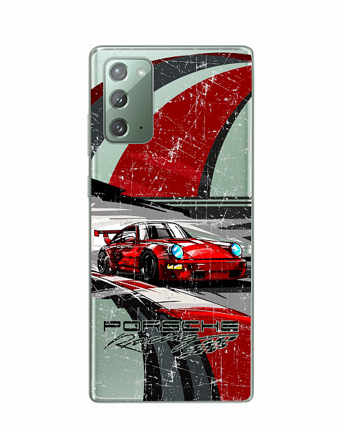 Силиконовый чехол для Samsung Galaxy Note 20 Porsche 911