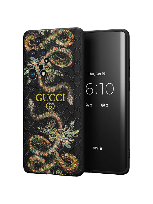 Силиконовый чехол для Huawei P50 Pro "NOVEL: Gucci"