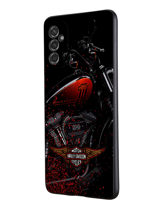 Силиконовый чехол для Samsung Galaxy M52 (5G) Мотоцикл Harley-Davidson