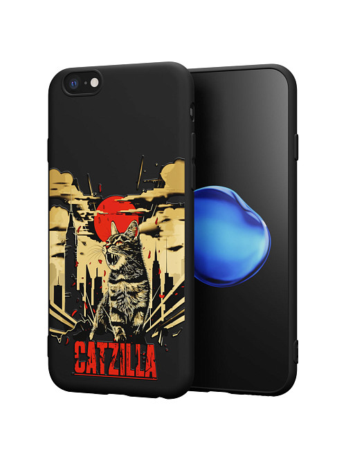 Силиконовый чехол для Apple iPhone 6S "Catzilla"