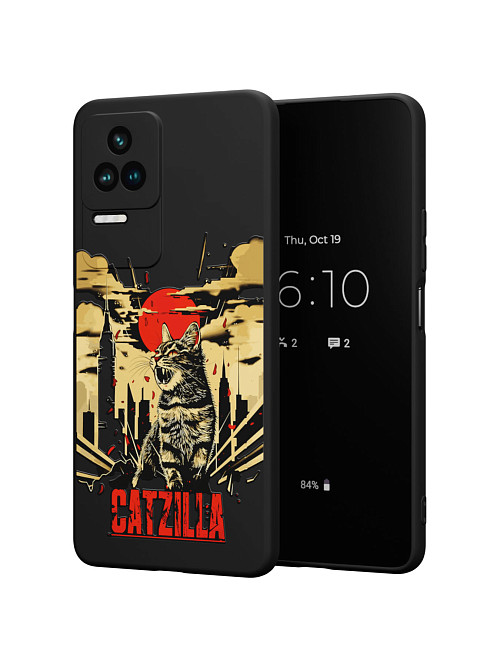 Силиконовый чехол для Poco F4 (5G) "Catzilla"